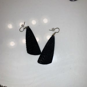 leather earrings